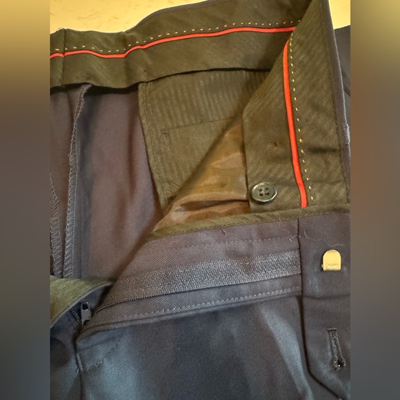 Renoir men’s suit pant size R32 slim fit, never worn, dark navy blue - Picture 7 of 7